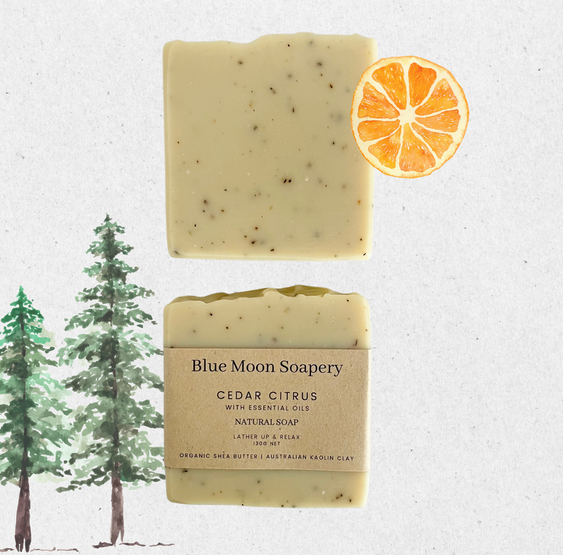 Cedar Citrus Mens Natural Soap - Best Soap for Men