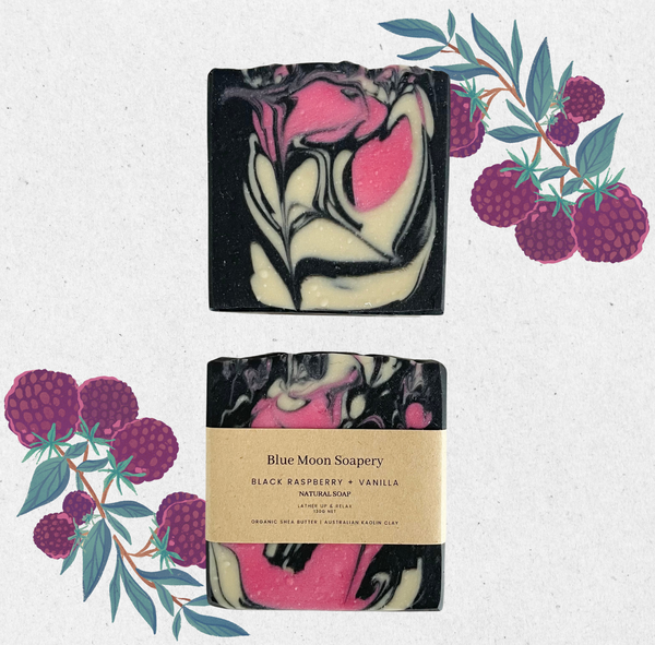 Black Raspberry and Vanilla Natural Soap